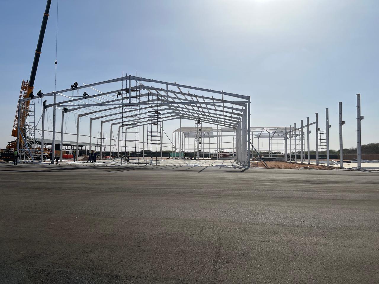 Shep engineering services limited Steel erections at Wajir airport aircraft hangers